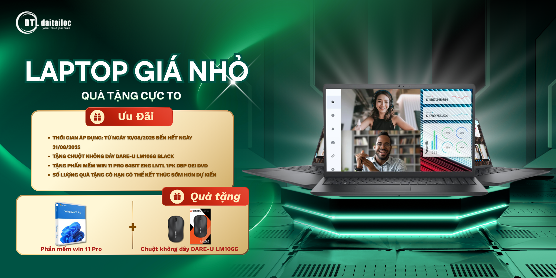 Khuyến mãi laptop tặng quà